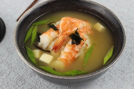 Мисо с креветками