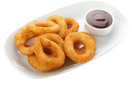 Кольца кальмара с соусом