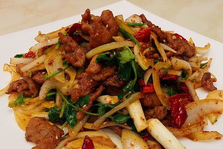 Жареная баранина с тмином