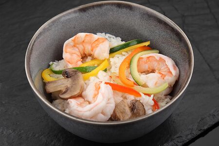 Рис с креветками