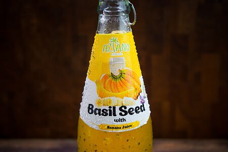 Aziano нектар банана с семенами базилика