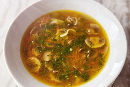 Суп-лапша грибной