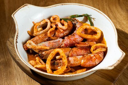 Мутафая с морепродуктами