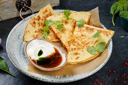 Кесадилья с курицей