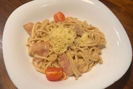 Паста с беконом