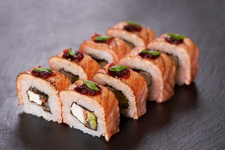 Опаленный лосось