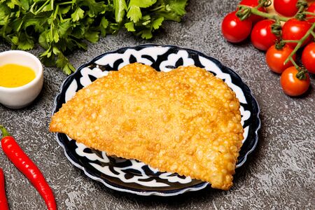 Чебурек с курицей и сыром