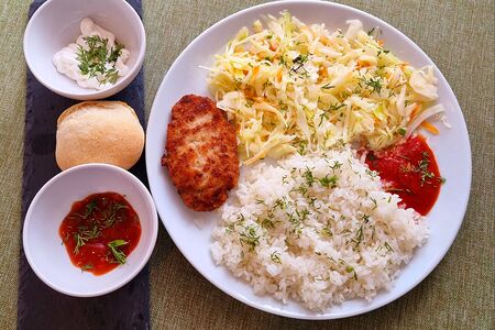 Комбо с говяжьей котлетой