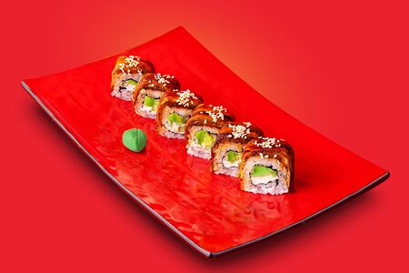 Суши с веган унаги