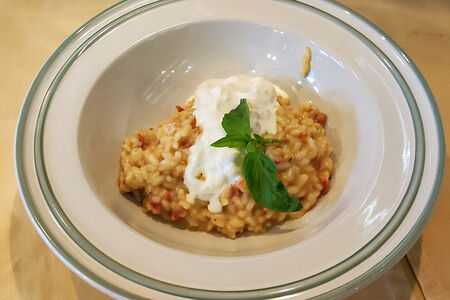 Ризотто со страчателлой