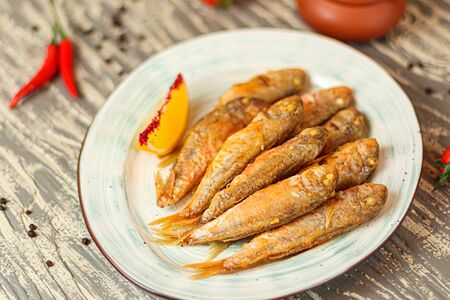 Черноморская жареная барабулька