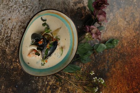 Суп с морепродуктами