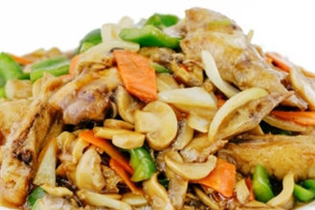 509 Куриные крылья с грибами