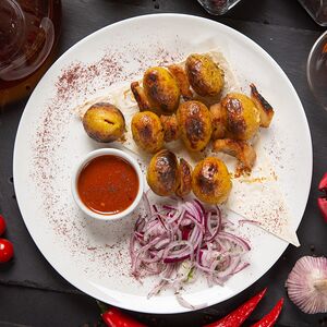 Молодой картофель с курдюком