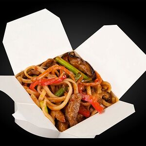 Лапша со свининой по-азиатски