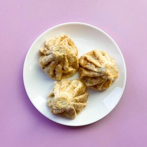 Жареные хинкали с курицей