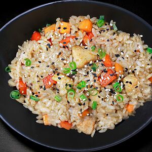 Рис вок с курицей