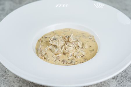 Бефстроганов из говяжьей вырезки