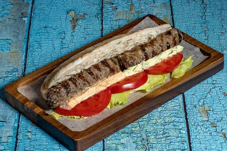 Киприйская пита с кебабом