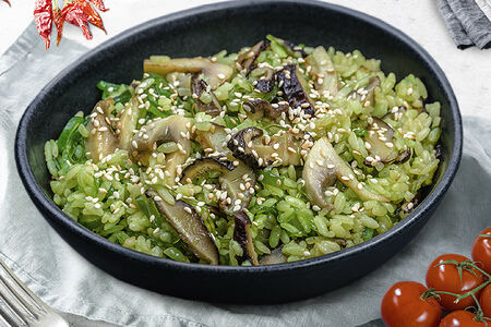 Рис с чукой и грибами