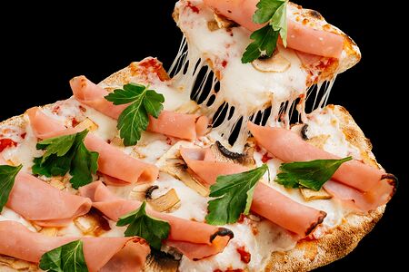 Римская пицца Ветчина и грибы