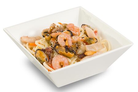 Удон с морепродуктами