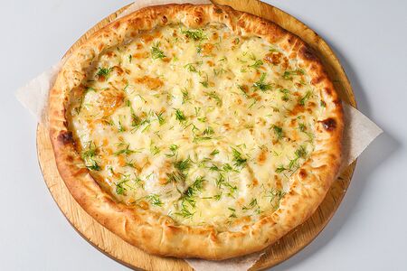 Хачапури с картофелем, сыром и укропом