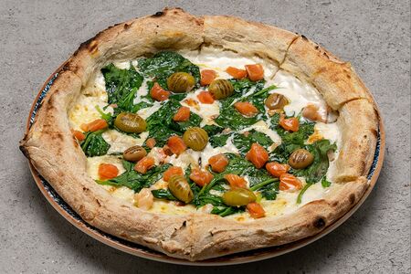 Лосось и креветки