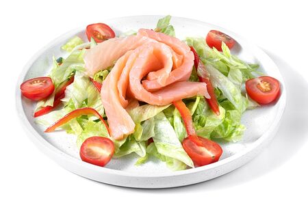 Салат с лососем слабой соли