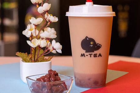 Черный латте с фасолью