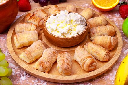 Рогалики с творогом