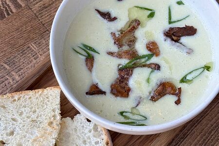 Французский крем-суп с лисичками