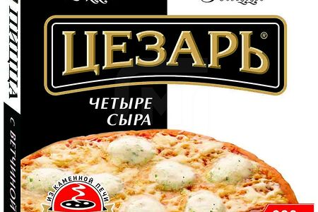Цезарь Пицца 4 сыра моцарел эдам гол/плесень эмменталь