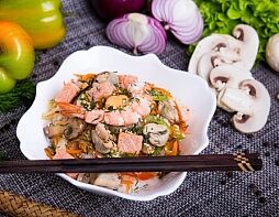 Тяхан с морепродуктами