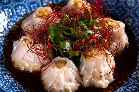 Димсамы с курицей карри