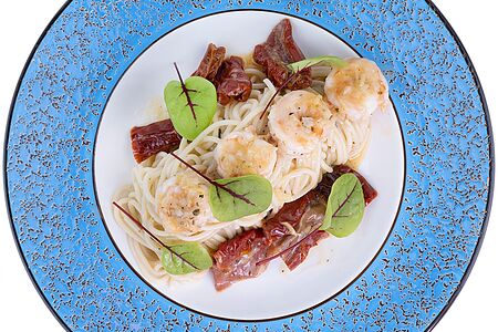 Паста имбирная с креветками