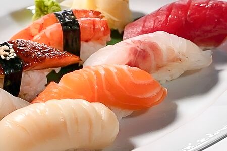 Нигири с сибасом