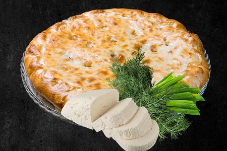 Пирог с зеленью и сыром