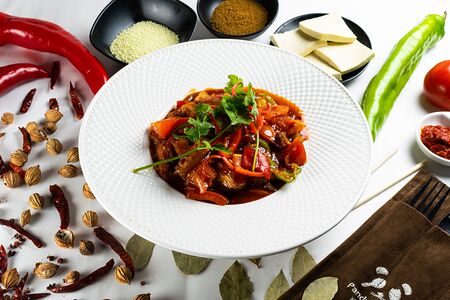 Тушеные баклажан