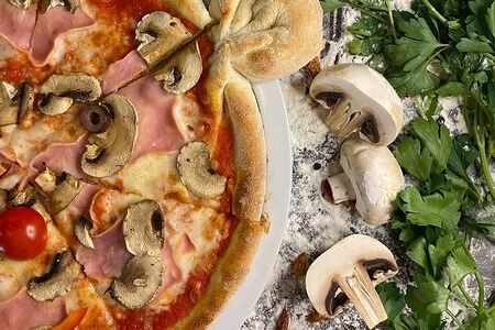 Ветчина и грибы Бамбини