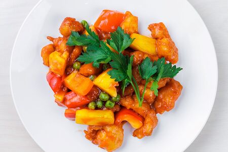 Курица в кисло-сладком соусе