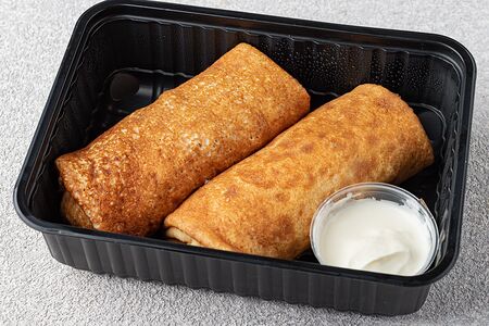 Блинчики с ветчиной и сыром