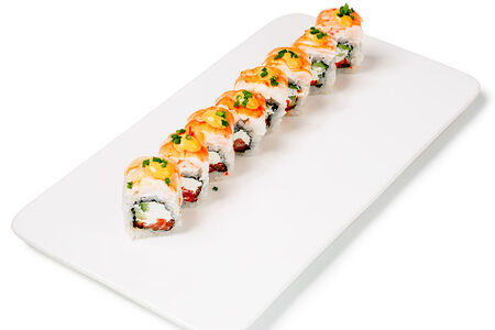 Ролл с креветкой и лососем