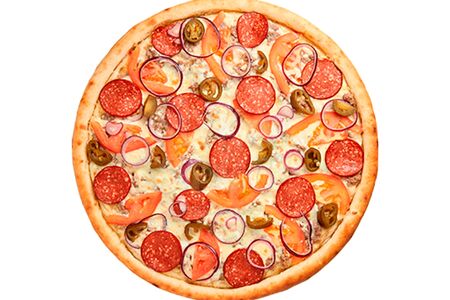 Пицца чизбургер с халапеньо