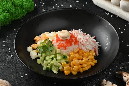 Салат с камчатским крабом