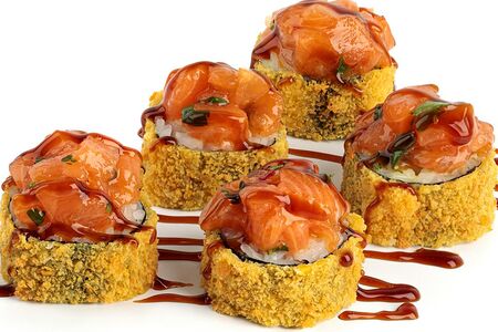 Лосось краб темпура