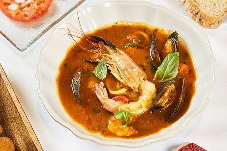 Суп Бискайский с морепродуктами