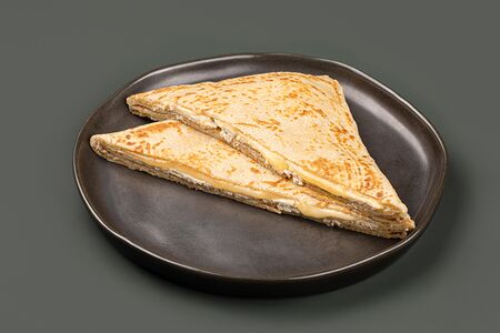 Блинчик гречневый с сыром, яйцом и индейкой