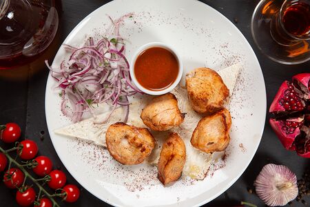 Шашлык из куриного филе