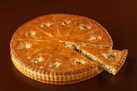 Киш с капустой (кусок)